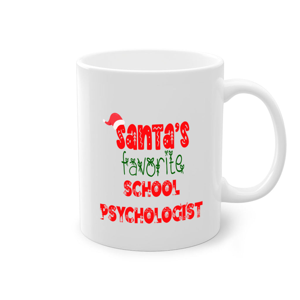 santas favorite school psychologist style 1069#- christmas-Mug / Coffee Cup