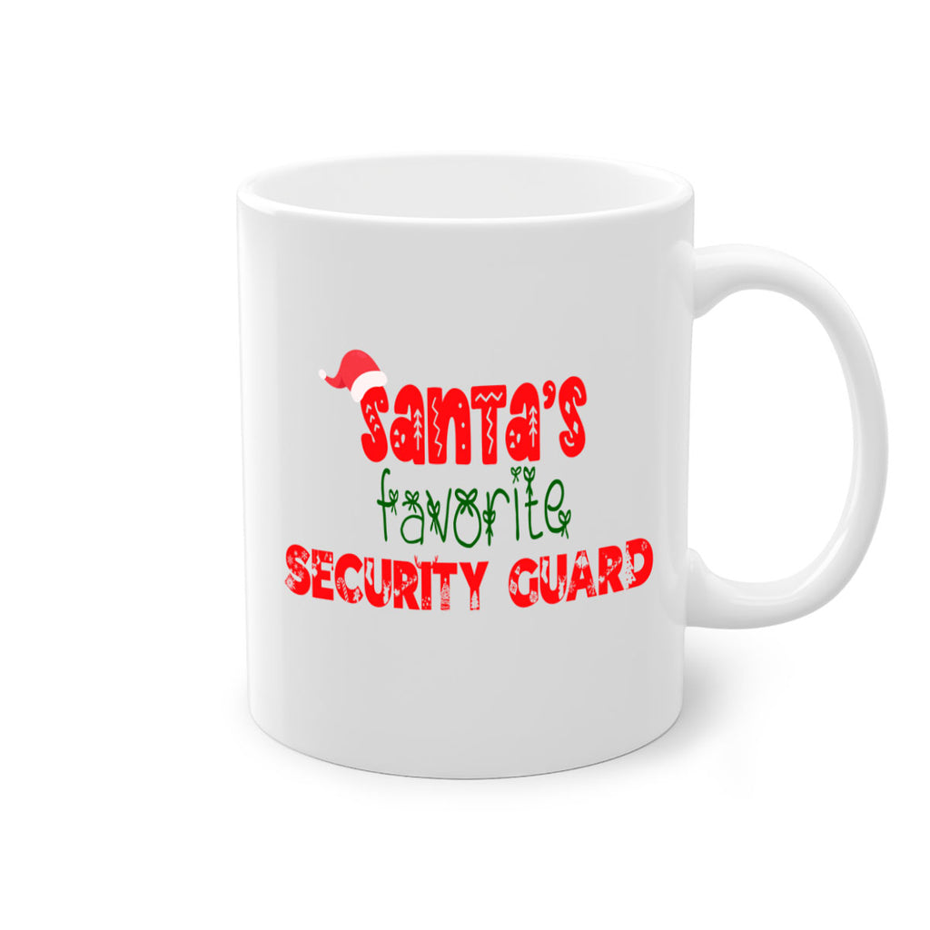 santas favorite security guard style 1074#- christmas-Mug / Coffee Cup