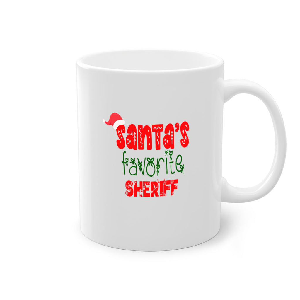 santas favorite sheriff style 1078#- christmas-Mug / Coffee Cup