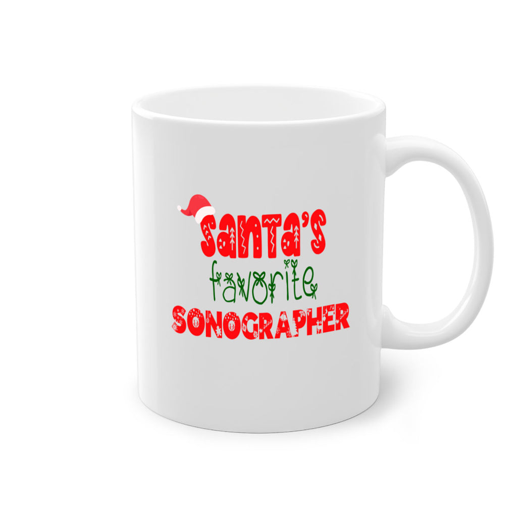 santas favorite sonographer style 1089#- christmas-Mug / Coffee Cup
