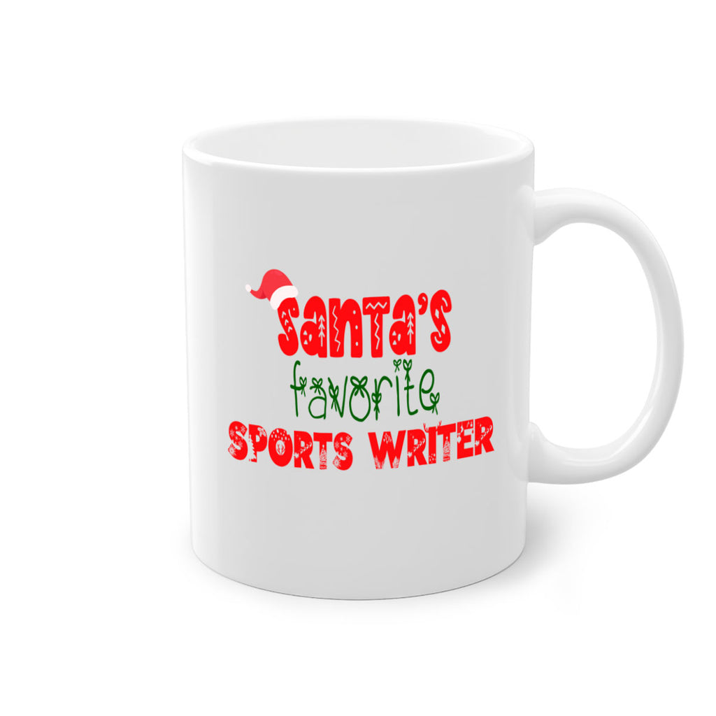 santas favorite sports writer style 1092#- christmas-Mug / Coffee Cup