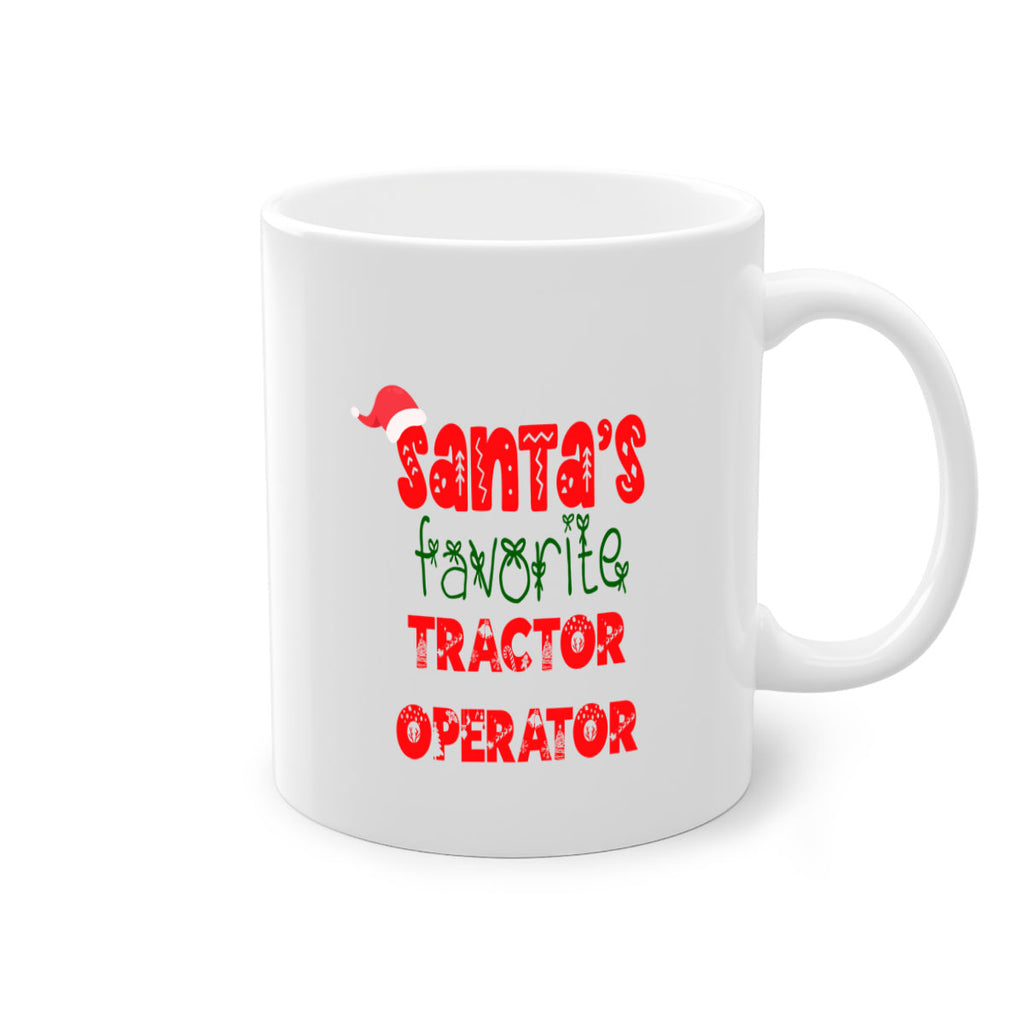 santas favorite tractor operator style 1125#- christmas-Mug / Coffee Cup