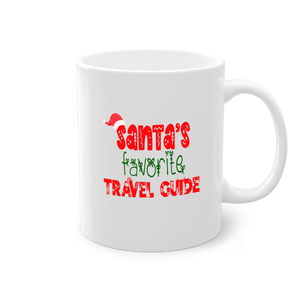 santas favorite travel guide style 1133#- christmas-Mug / Coffee Cup