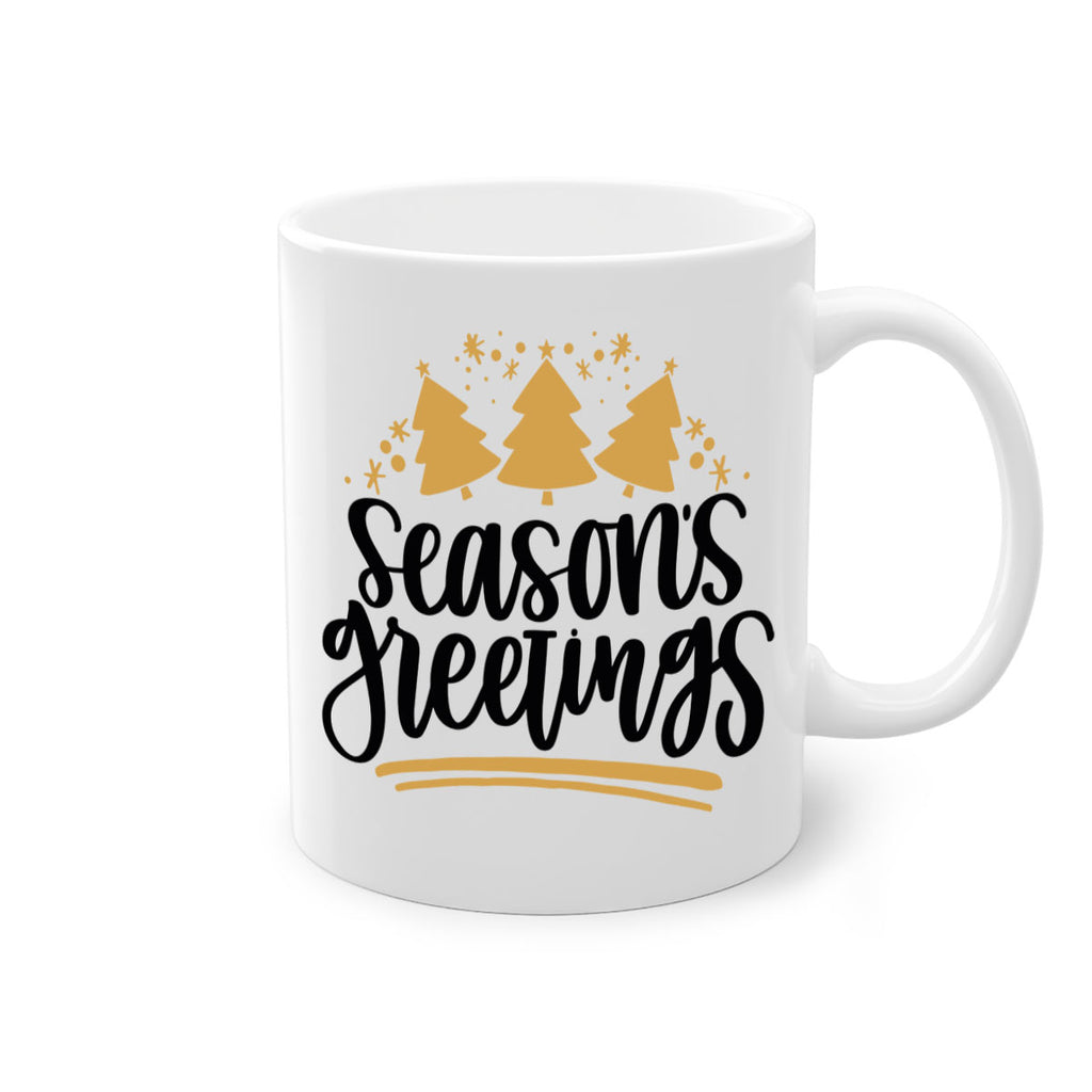 season greetings gold 51#- christmas-Mug / Coffee Cup