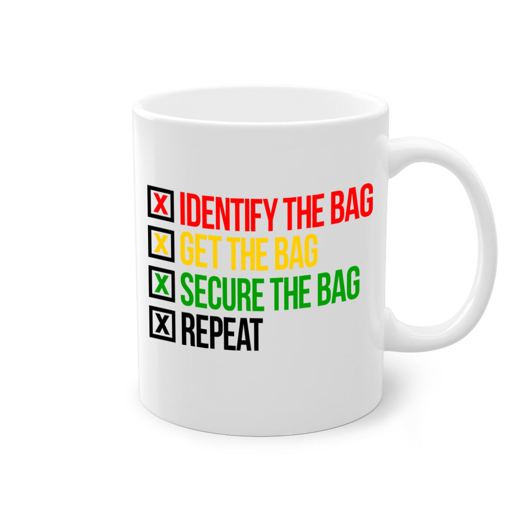 secure the bag 38#- black words - phrases-Mug / Coffee Cup