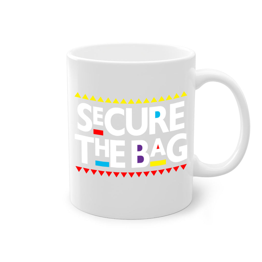 secure the bag 39#- black words - phrases-Mug / Coffee Cup
