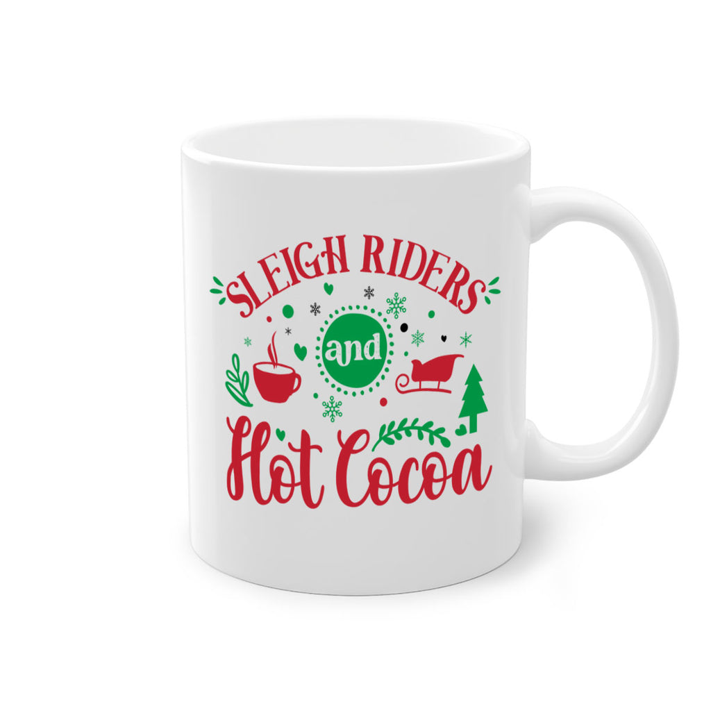 sleigh riders and hot cocoa style 1176#- christmas-Mug / Coffee Cup