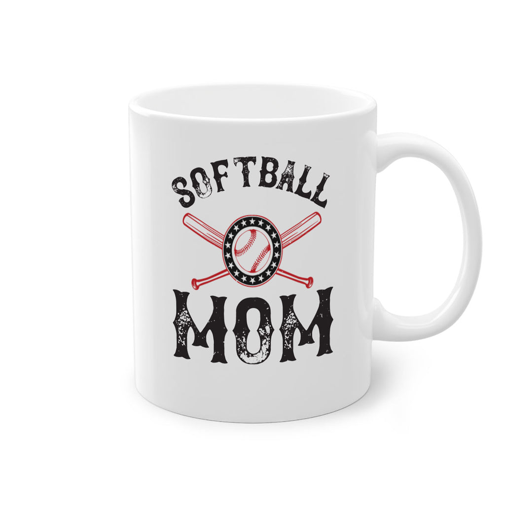 softball mom 66#- mom-Mug / Coffee Cup