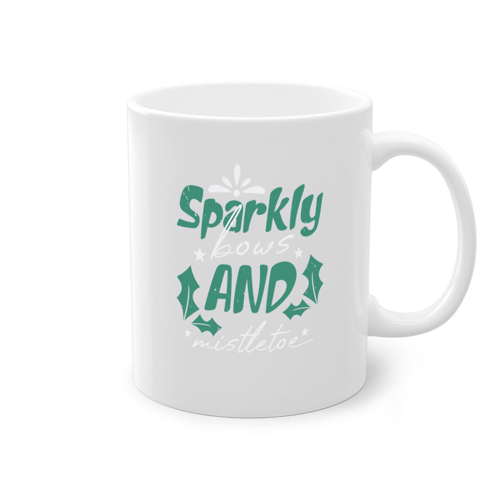 sparkly bows and mistletoe 357#- christmas-Mug / Coffee Cup