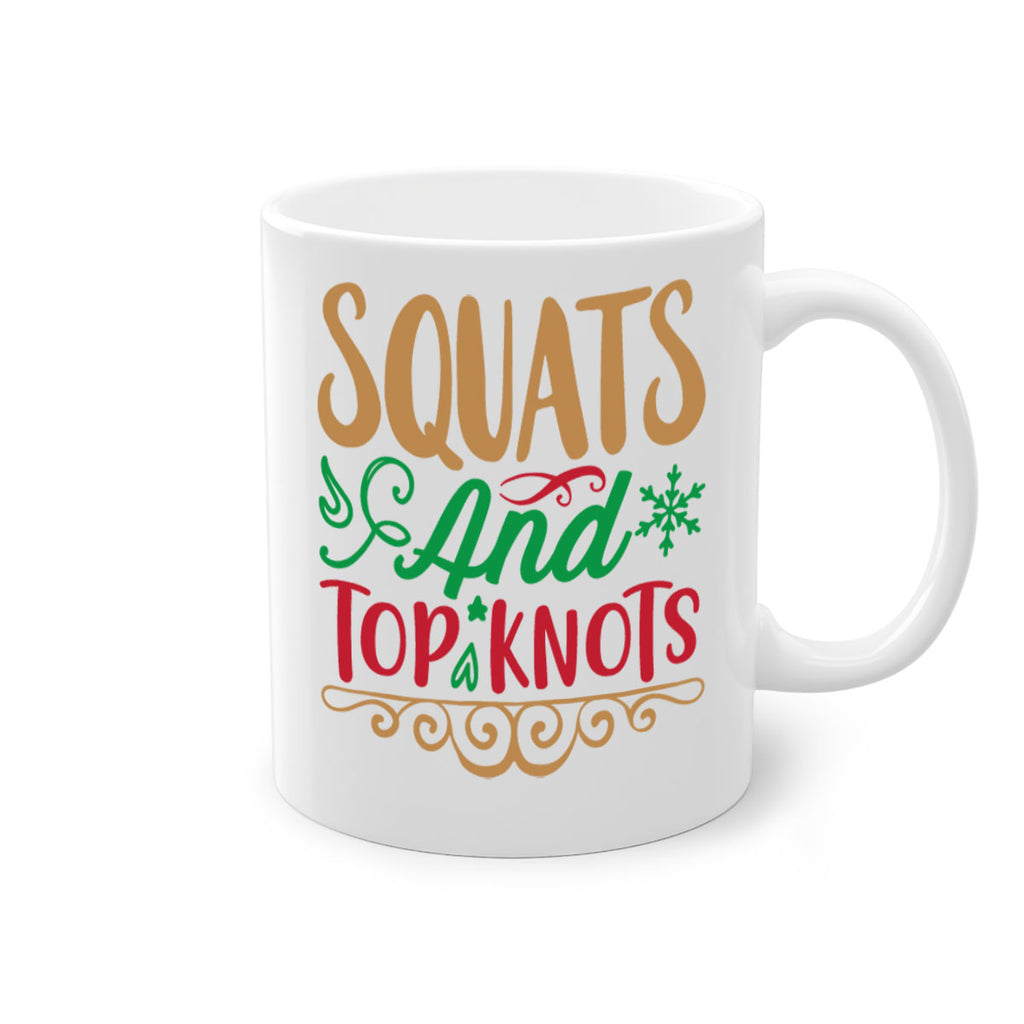 squats and top knots 10#- christmas-Mug / Coffee Cup