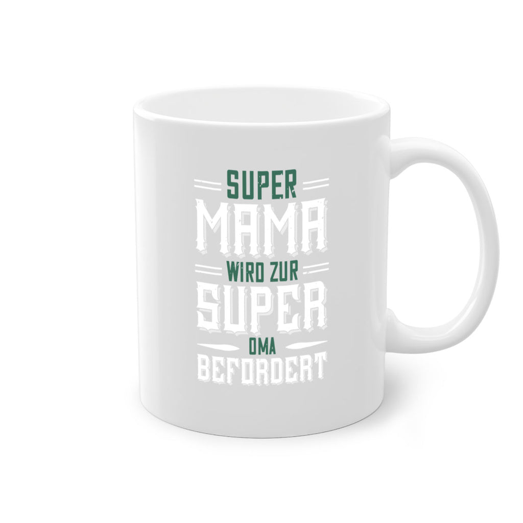 super mama wird zur 9#- grandpa-Mug / Coffee Cup