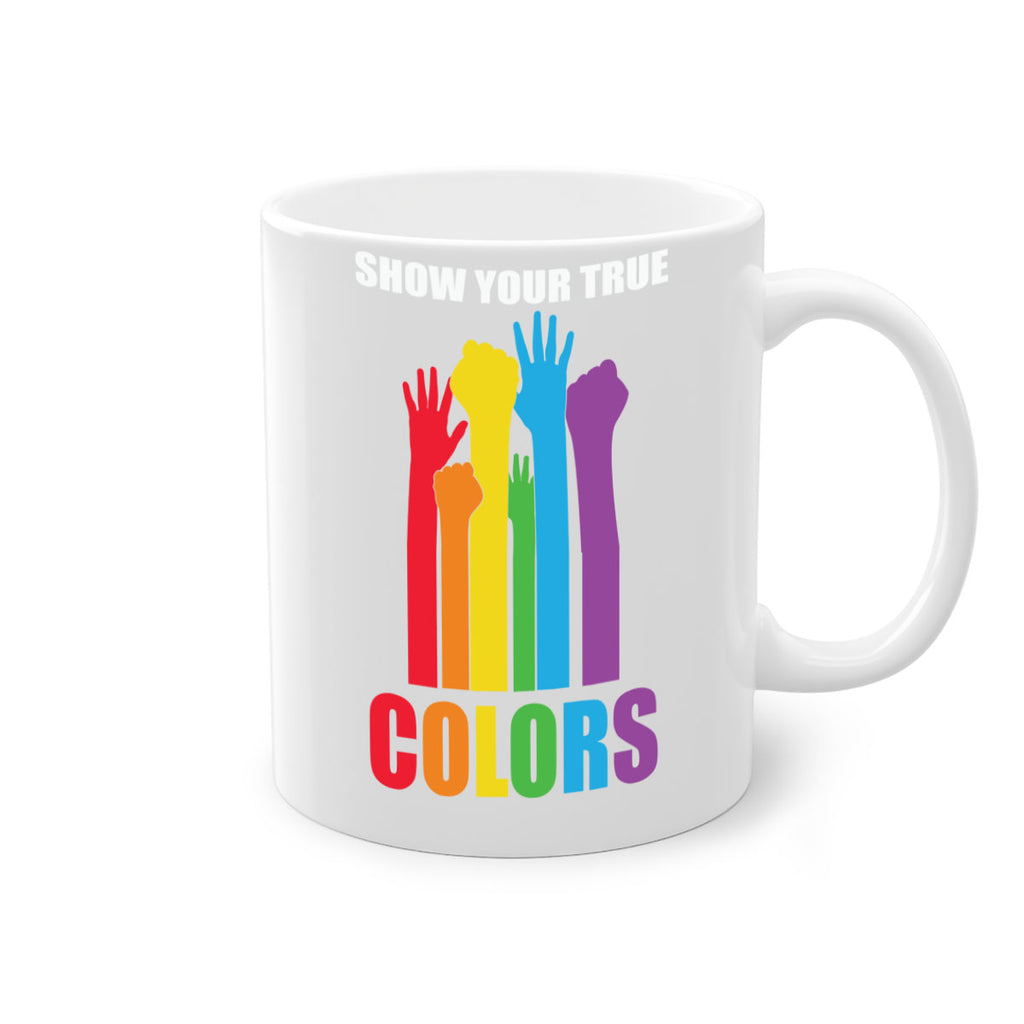 true colors rainbow pride flag lgbt 9#- lgbt-Mug / Coffee Cup