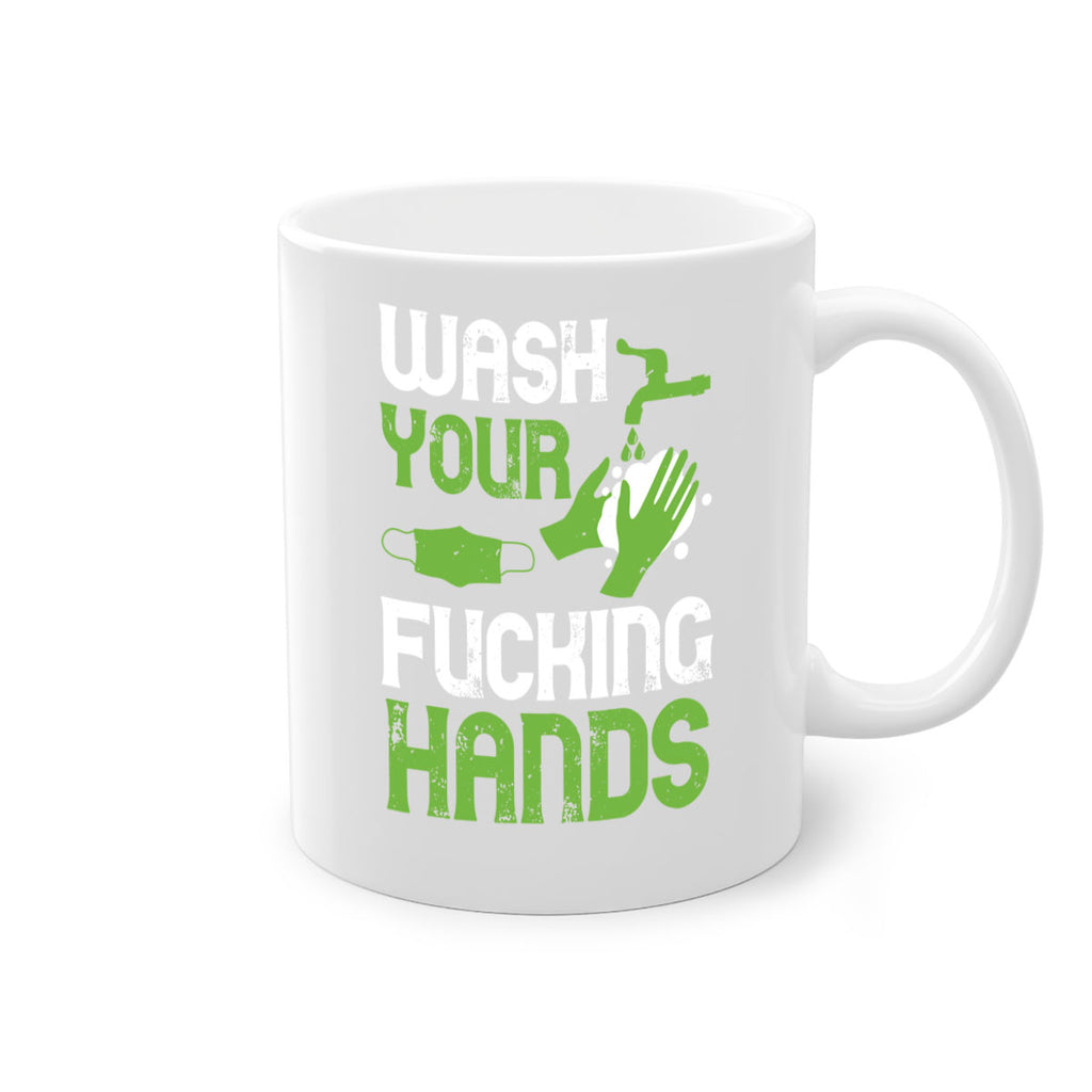 wash your fucking hands Style 14#- corona virus-Mug / Coffee Cup