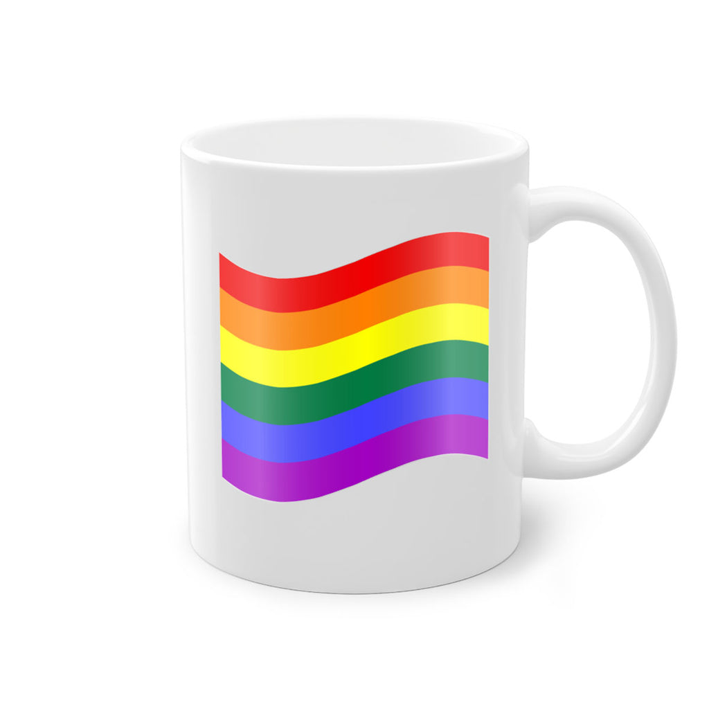 wavy rainbow flag 1#- lgbt-Mug / Coffee Cup