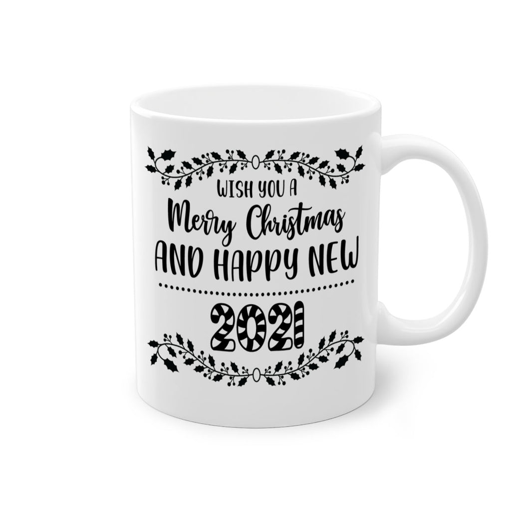 wish you a merry christmas and happy new year style 1242#- christmas-Mug / Coffee Cup