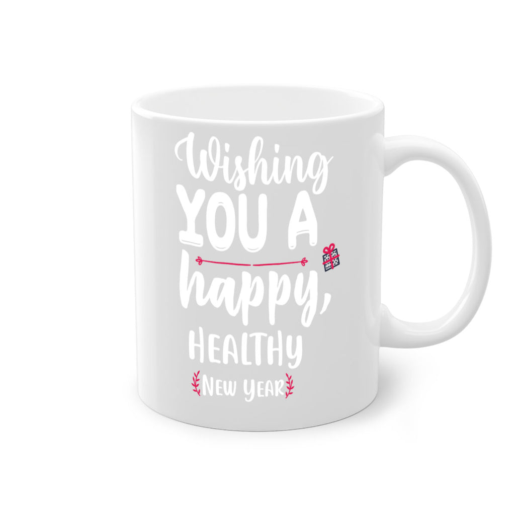 wishing you a happy, healthy new year style 1243#- christmas-Mug / Coffee Cup