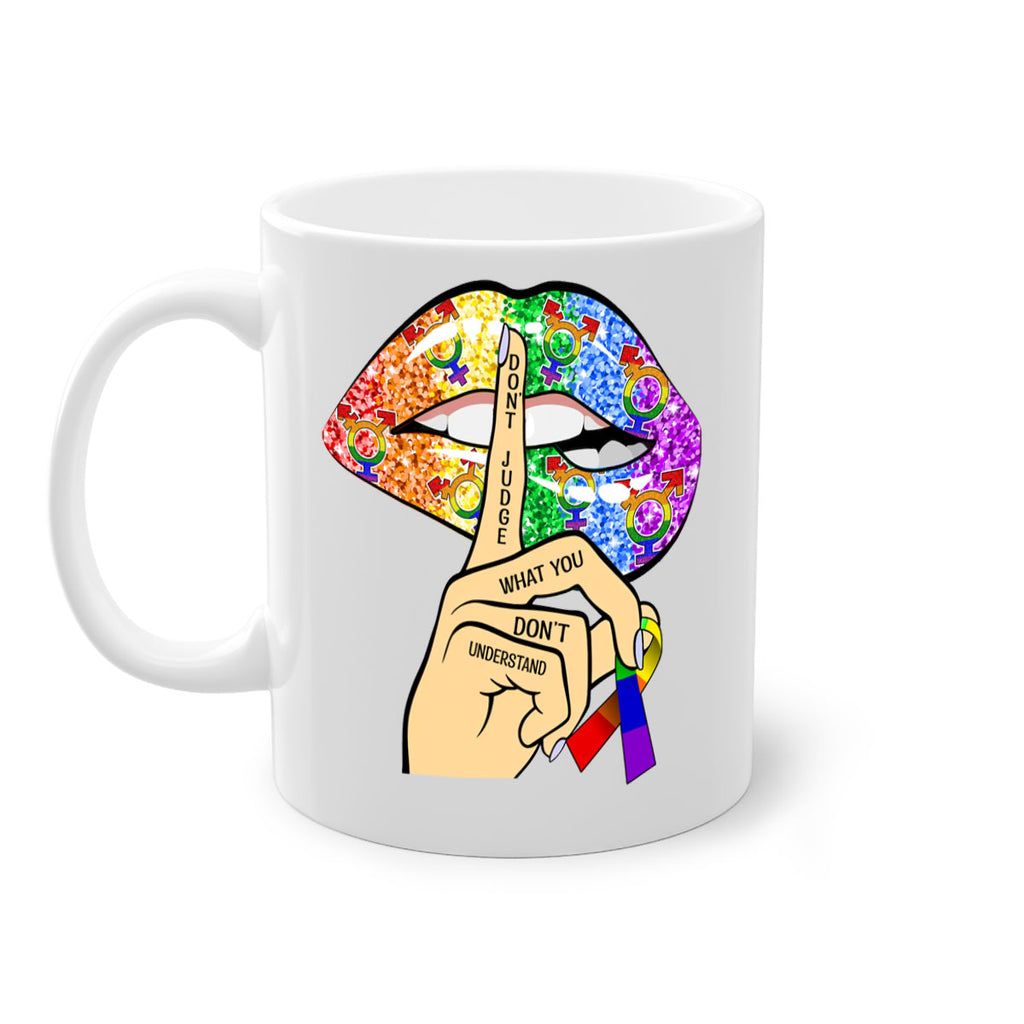 DonT Judge Lgbt Pride Lips  38#- lgbt-Mug / Coffee Cup