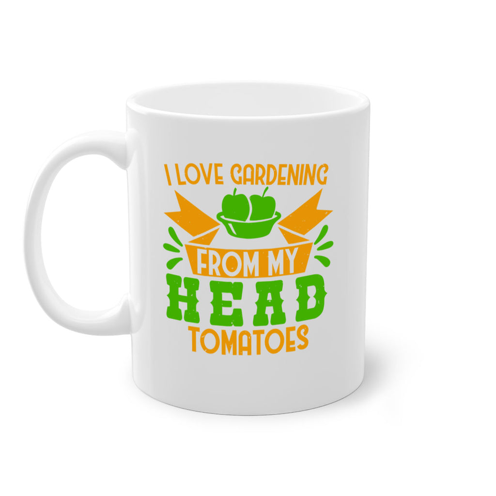 I love gardening from my head tomatoes 54#- Farm and garden-Mug / Coffee Cup
