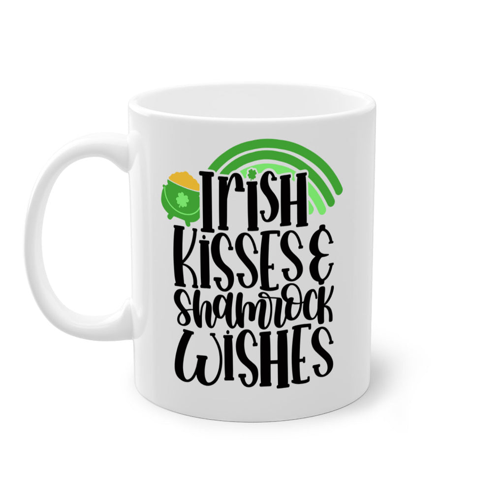 Irish Kisses Shamrock Wishes Style 80#- St Patricks Day-Mug / Coffee Cup