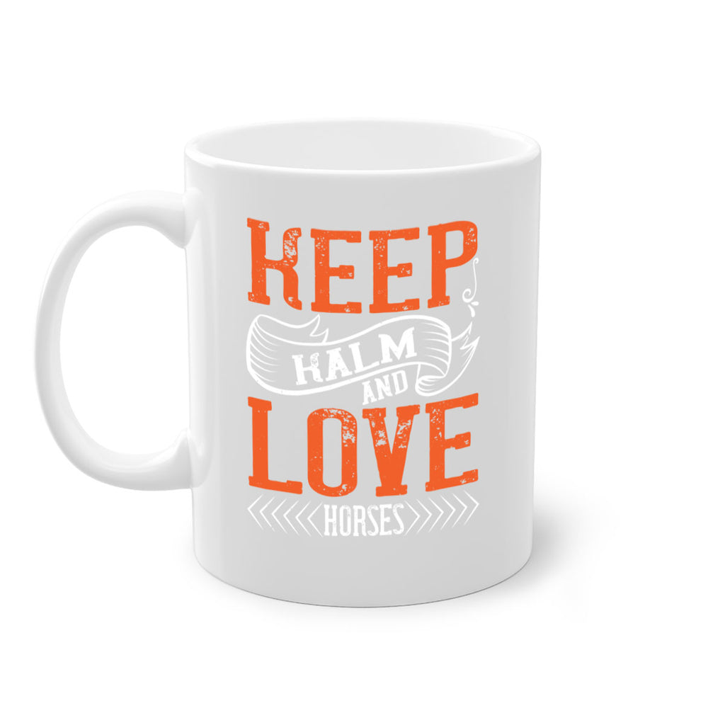 KEEP KALM AND LOVE HORSES Style 30#- horse-Mug / Coffee Cup