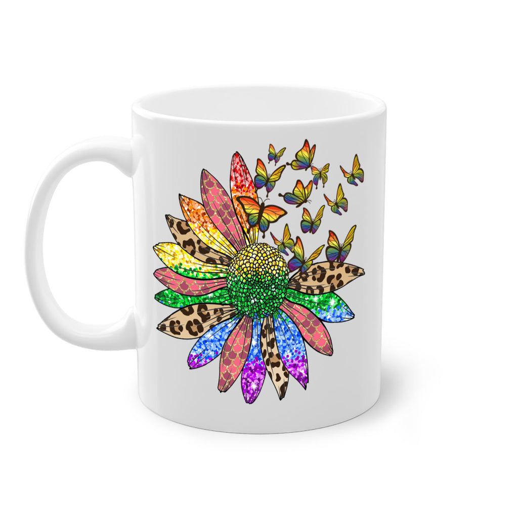 Lgbt Butterfly Sunflower  Png 52#- lgbt-Mug / Coffee Cup