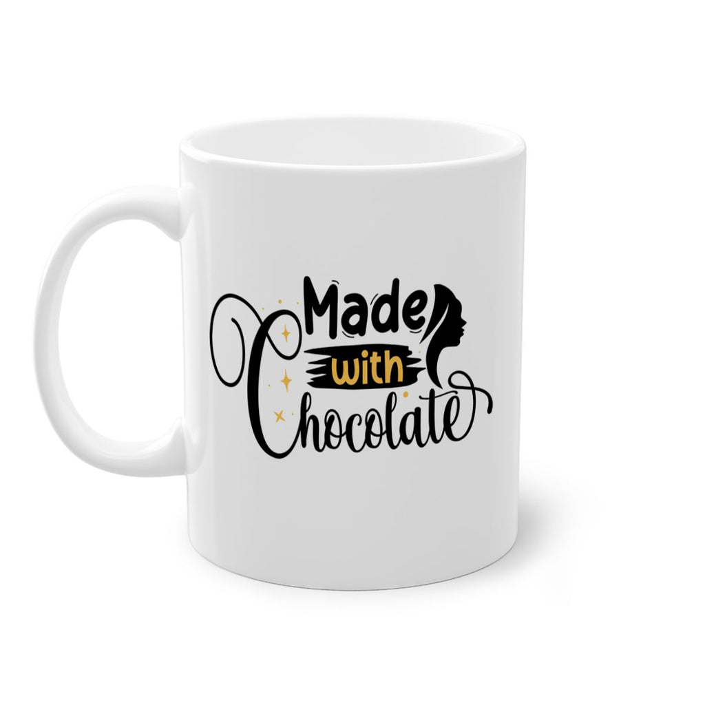 Made with chocolate Style 24#- Black women - Girls-Mug / Coffee Cup