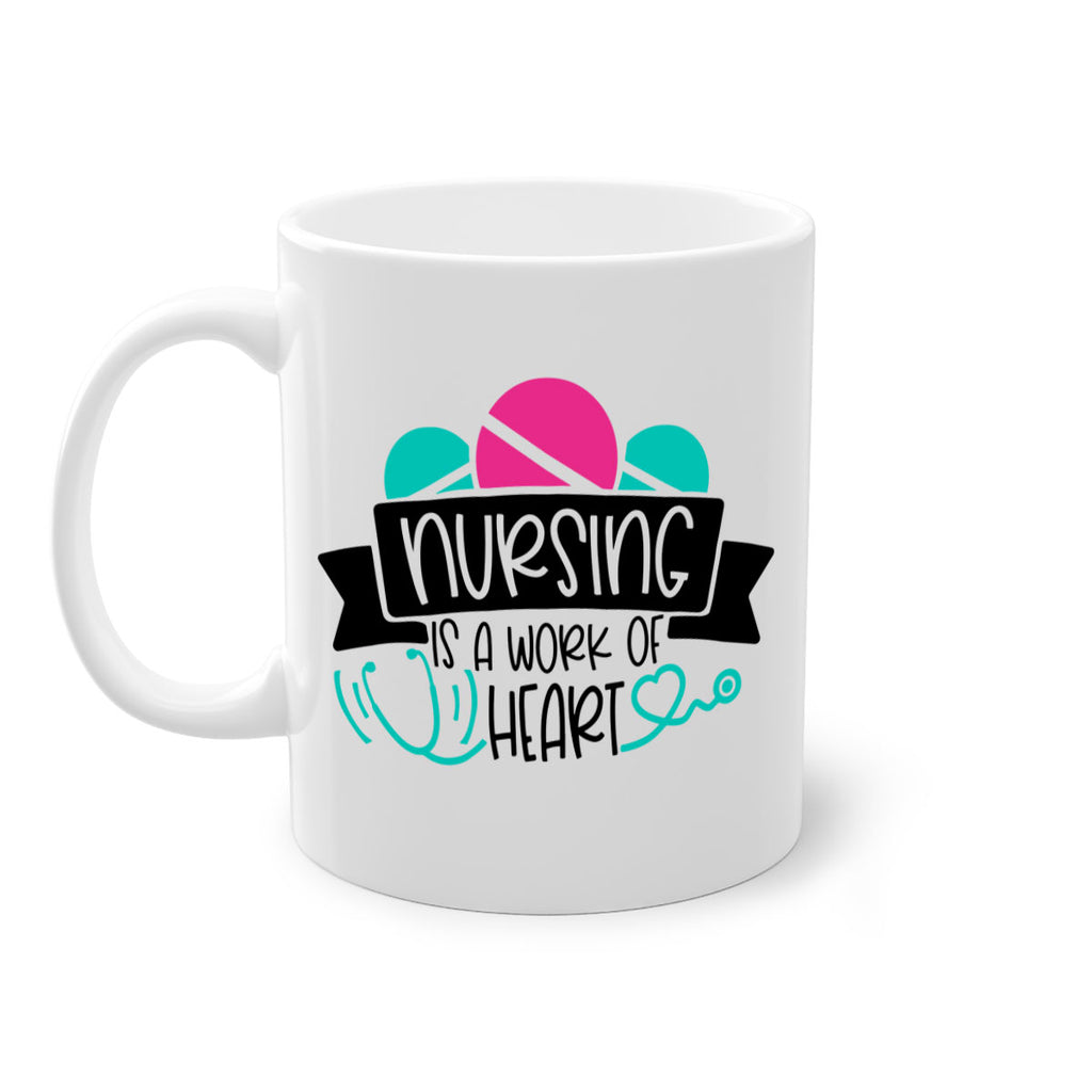 Nursing Is A Work Of Heart Style Style 71#- nurse-Mug / Coffee Cup