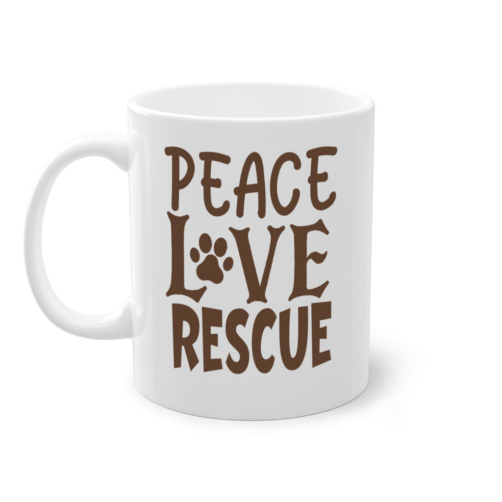 Peace Love Rescue Style 23#- cat-Mug / Coffee Cup