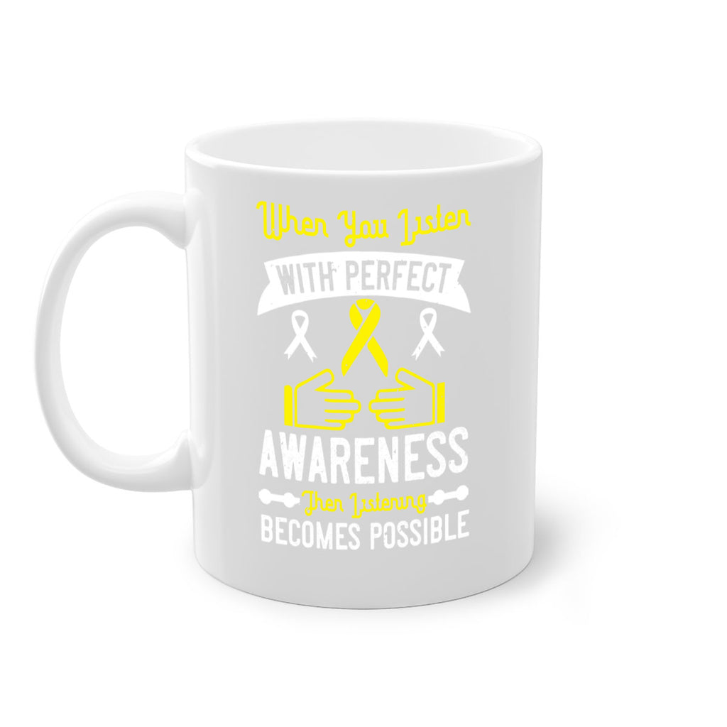When you listen with perfect awareness then listening becomes possible Style 7#- Self awareness-Mug / Coffee Cup