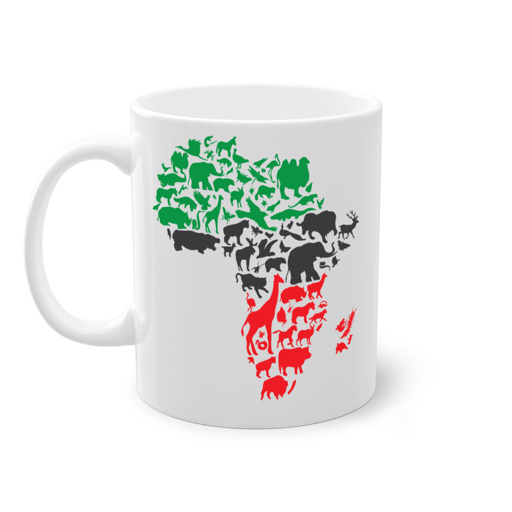africa animals color 278#- black words - phrases-Mug / Coffee Cup