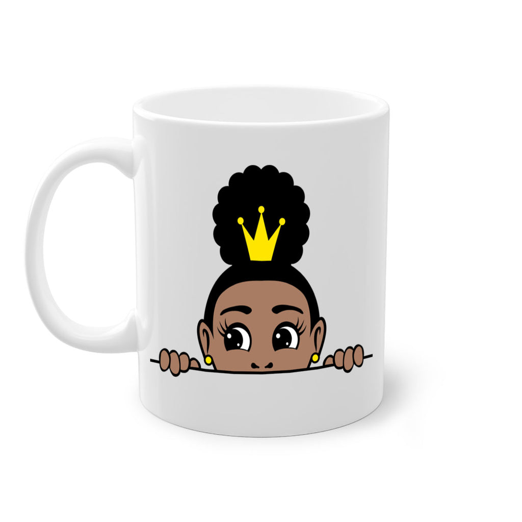 afro puff crown girl 2#- Black women - Girls-Mug / Coffee Cup