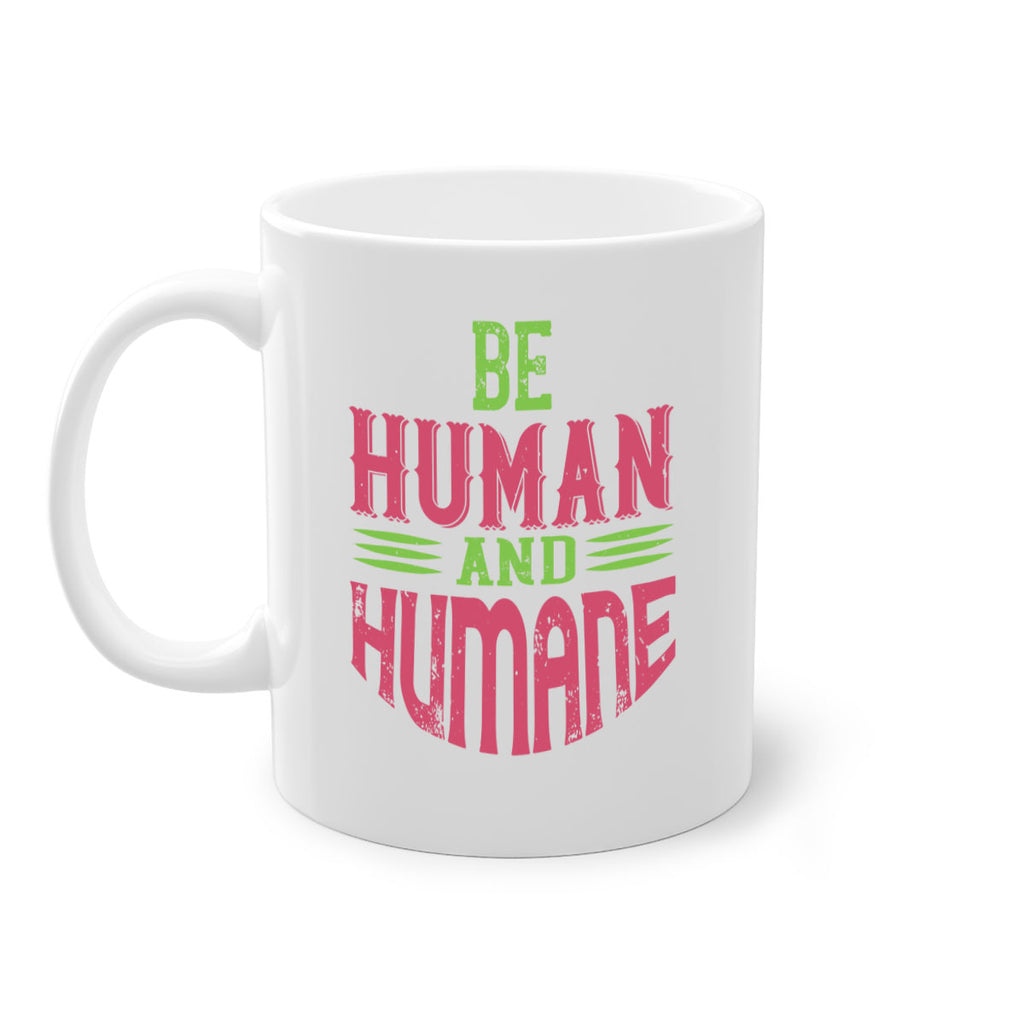 be human and humane 83#- vegan-Mug / Coffee Cup