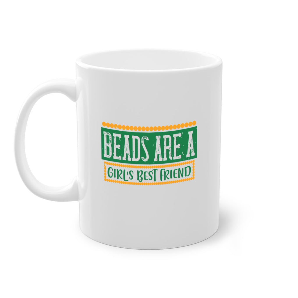 beads are a girls best friend 29#- mardi gras-Mug / Coffee Cup