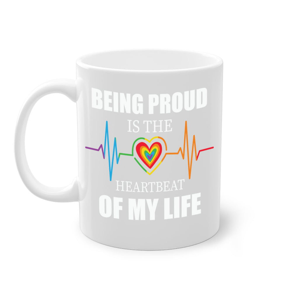 being proud is the heartbeat lgbt 158#- lgbt-Mug / Coffee Cup