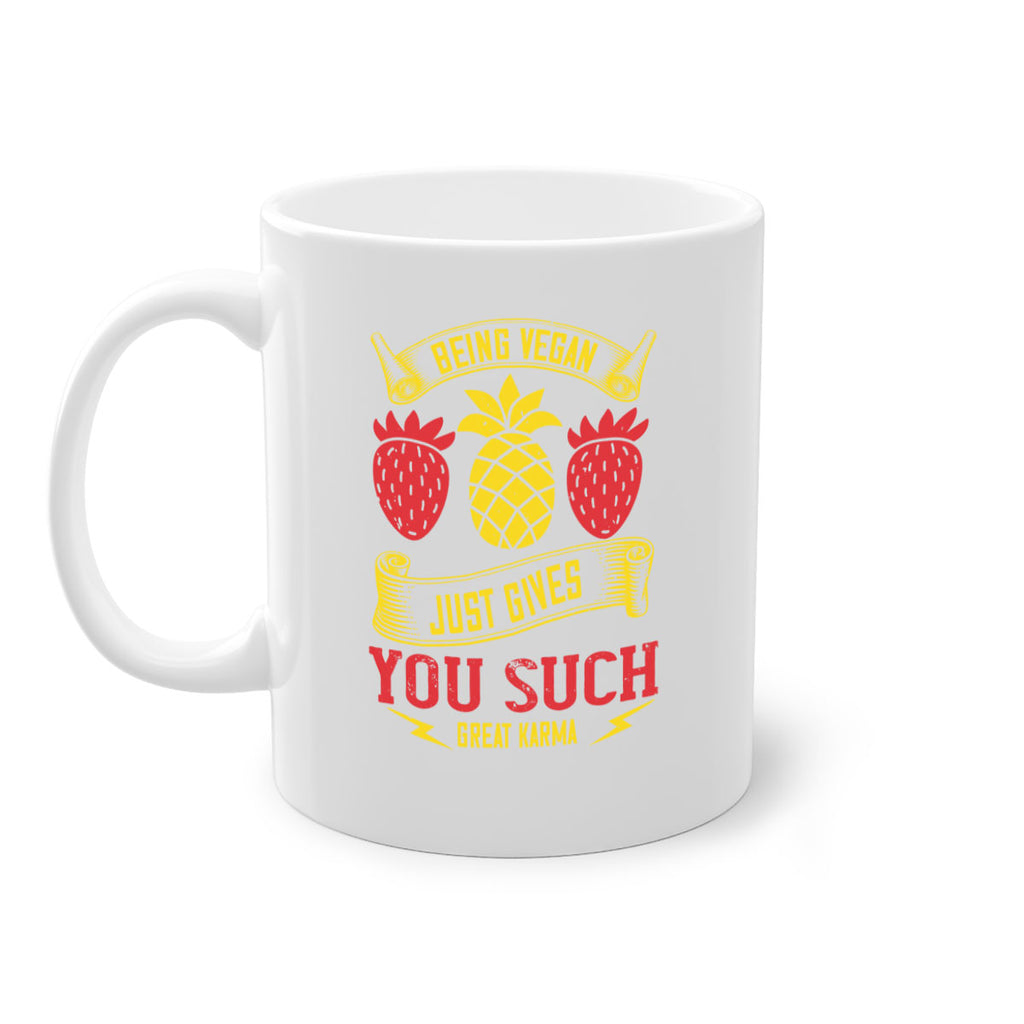 being vegan just gives you such great karma 77#- vegan-Mug / Coffee Cup