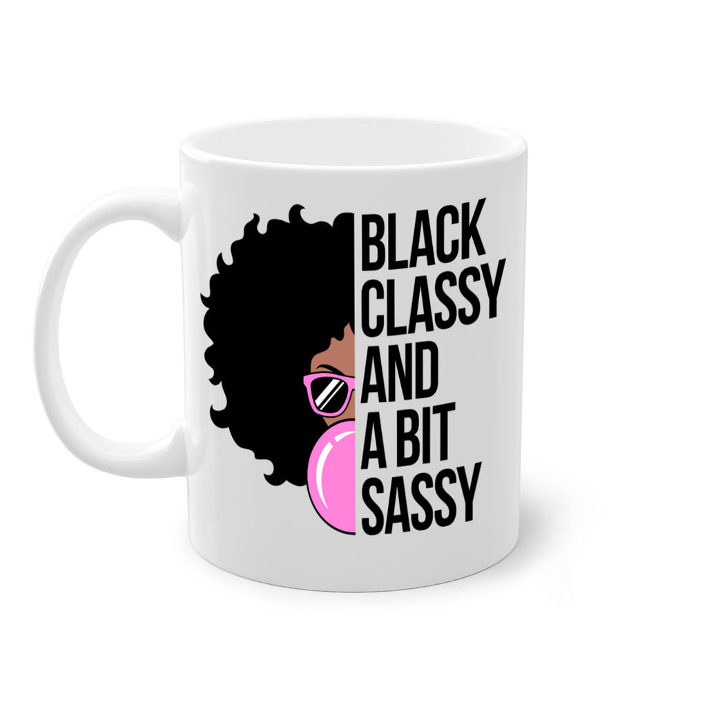 black classy and a bit sassy 250#- black words - phrases-Mug / Coffee Cup