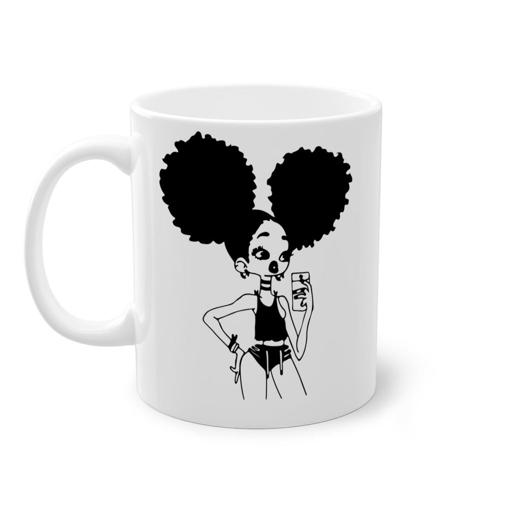 black girl taking mirror selfie  2#- Black women - Girls-Mug / Coffee Cup
