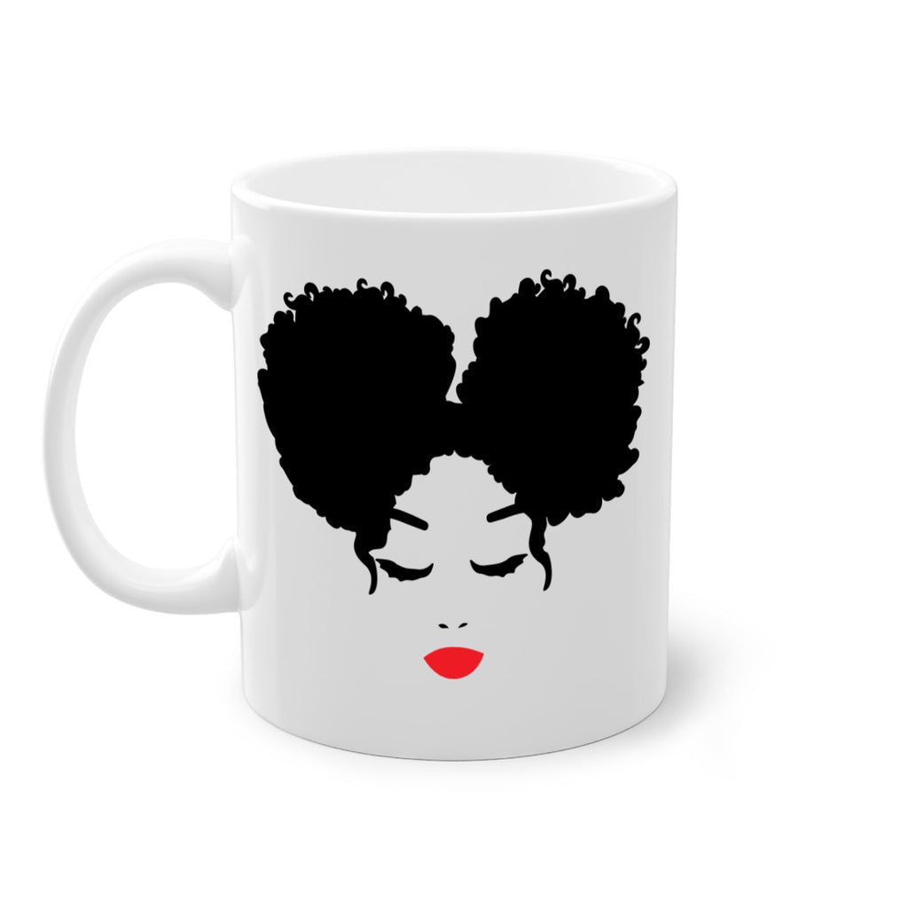 black woman red lips 9#- Black women - Girls-Mug / Coffee Cup