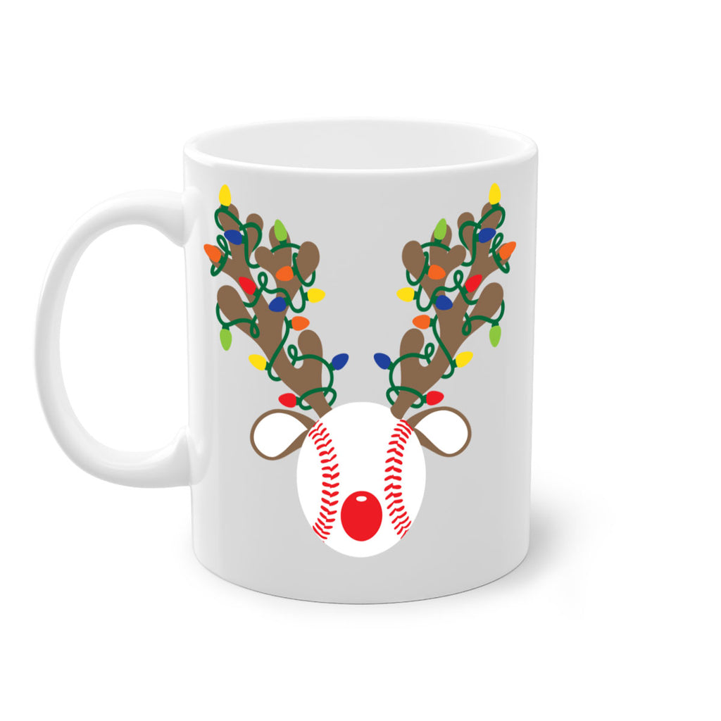 christmas reindeer antler baseball style 114#- christmas-Mug / Coffee Cup