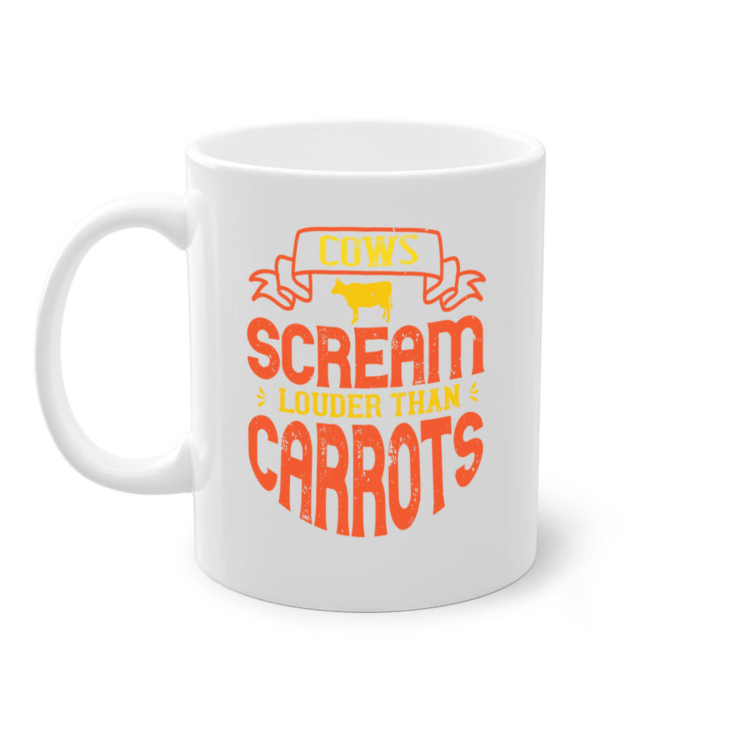 cows scream louder than carrots 71#- vegan-Mug / Coffee Cup