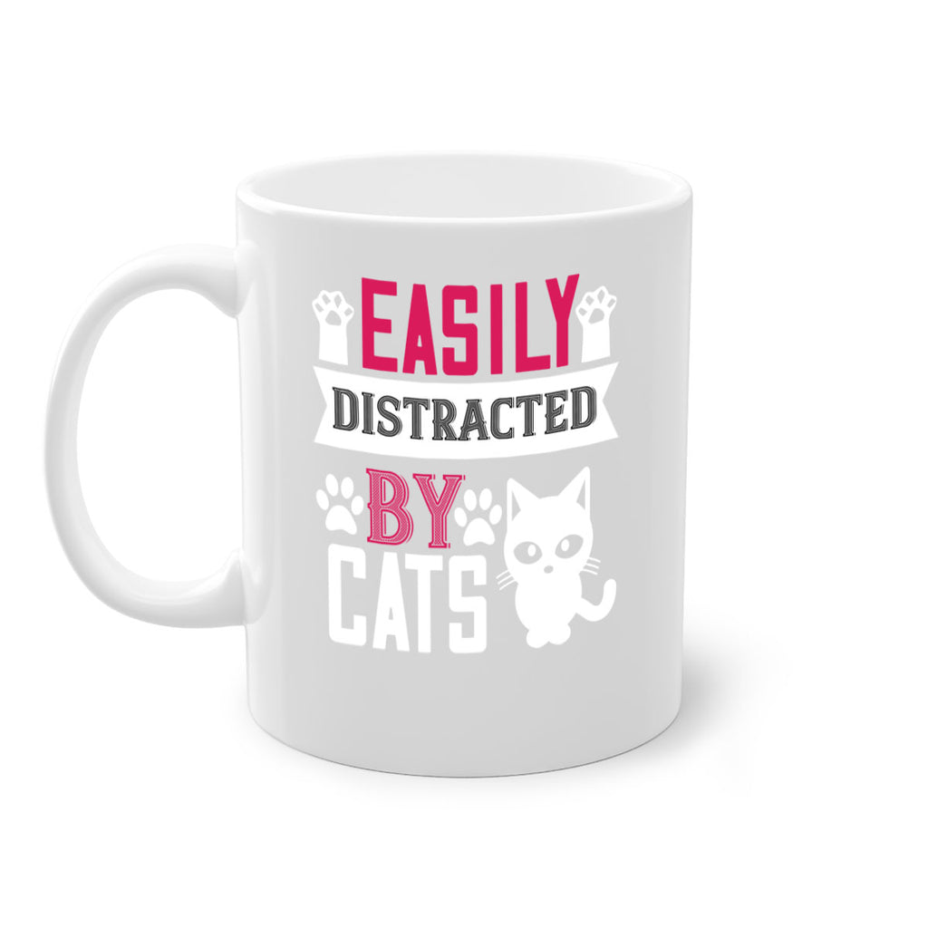 easily distracted by cats Style 47#- cat-Mug / Coffee Cup