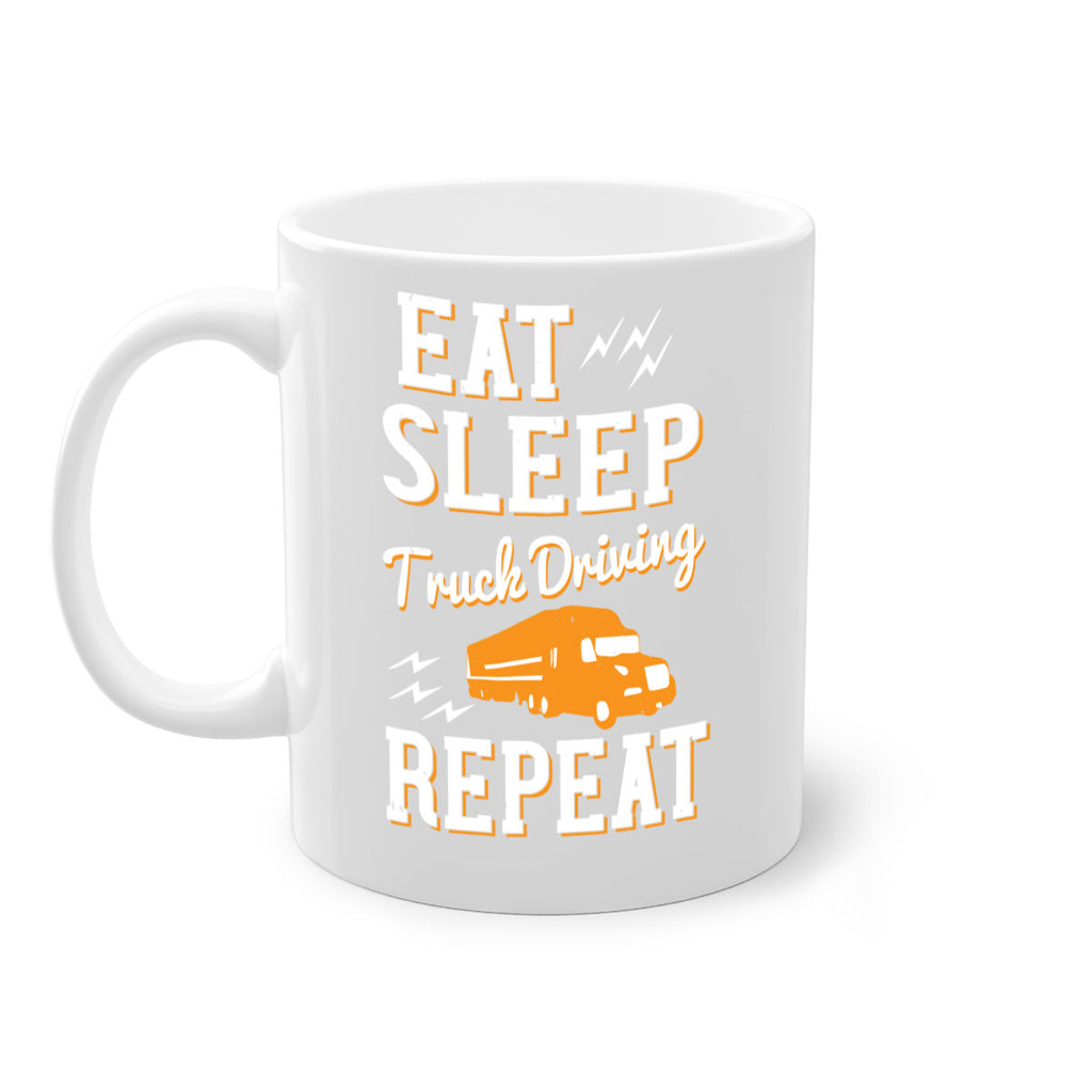 eat sleep truck driving repeat Style 3#- truck driver-Mug / Coffee Cup