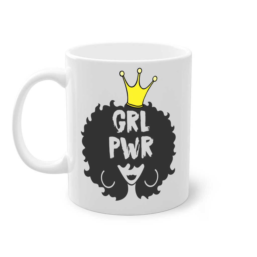 girl power with crown 34#- Black women - Girls-Mug / Coffee Cup