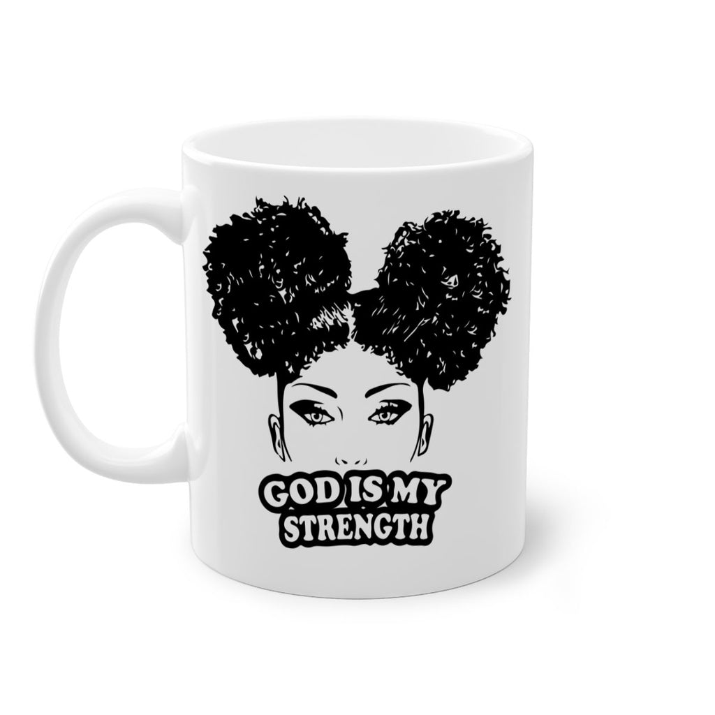 god is my strength 2#- Black women - Girls-Mug / Coffee Cup