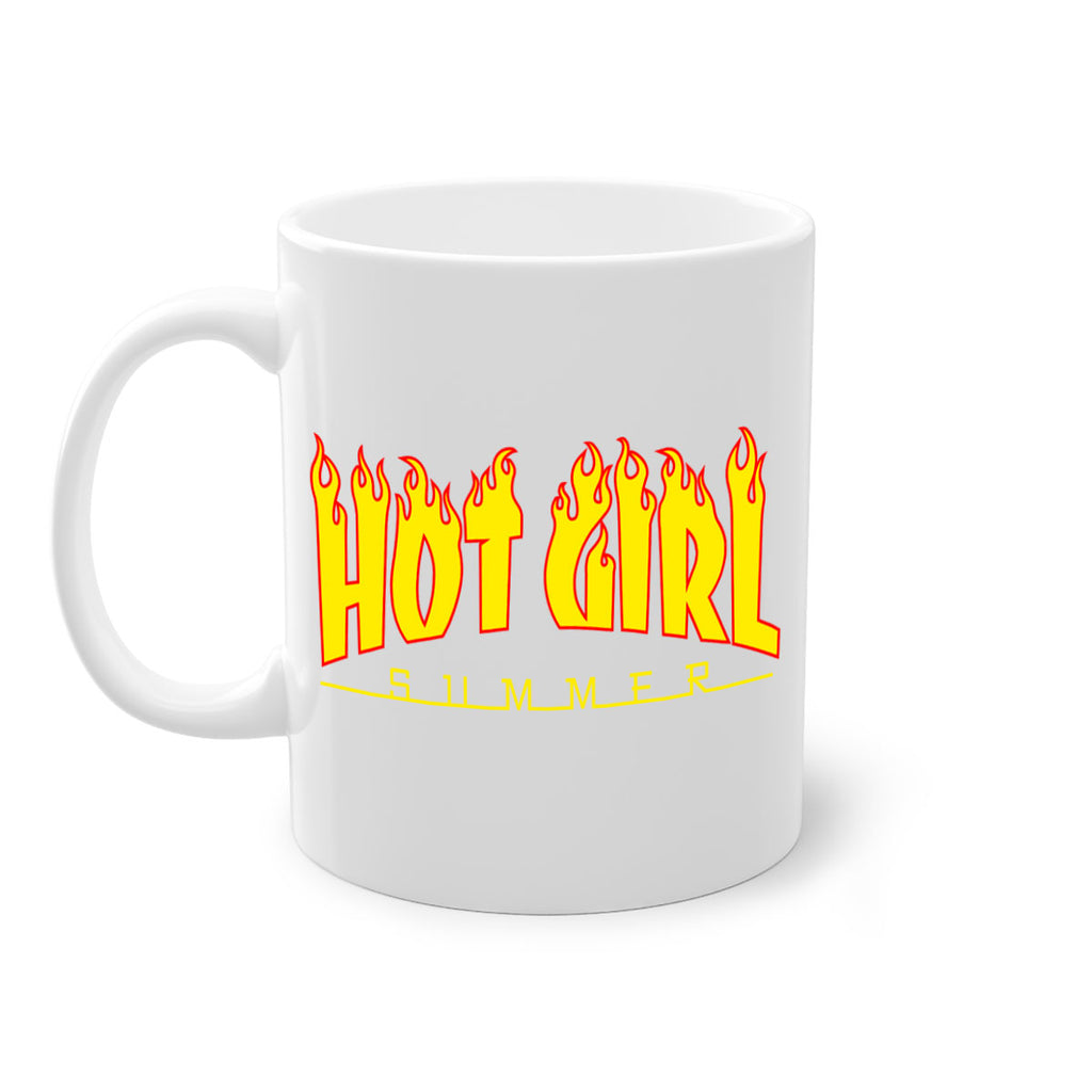 hot girl  summer fire 123#- black words - phrases-Mug / Coffee Cup