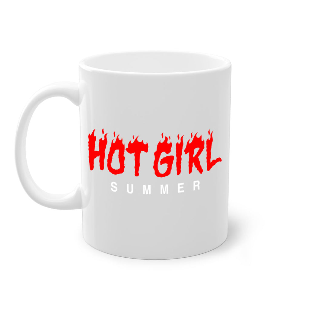 hot girl  summer fire 124#- black words - phrases-Mug / Coffee Cup
