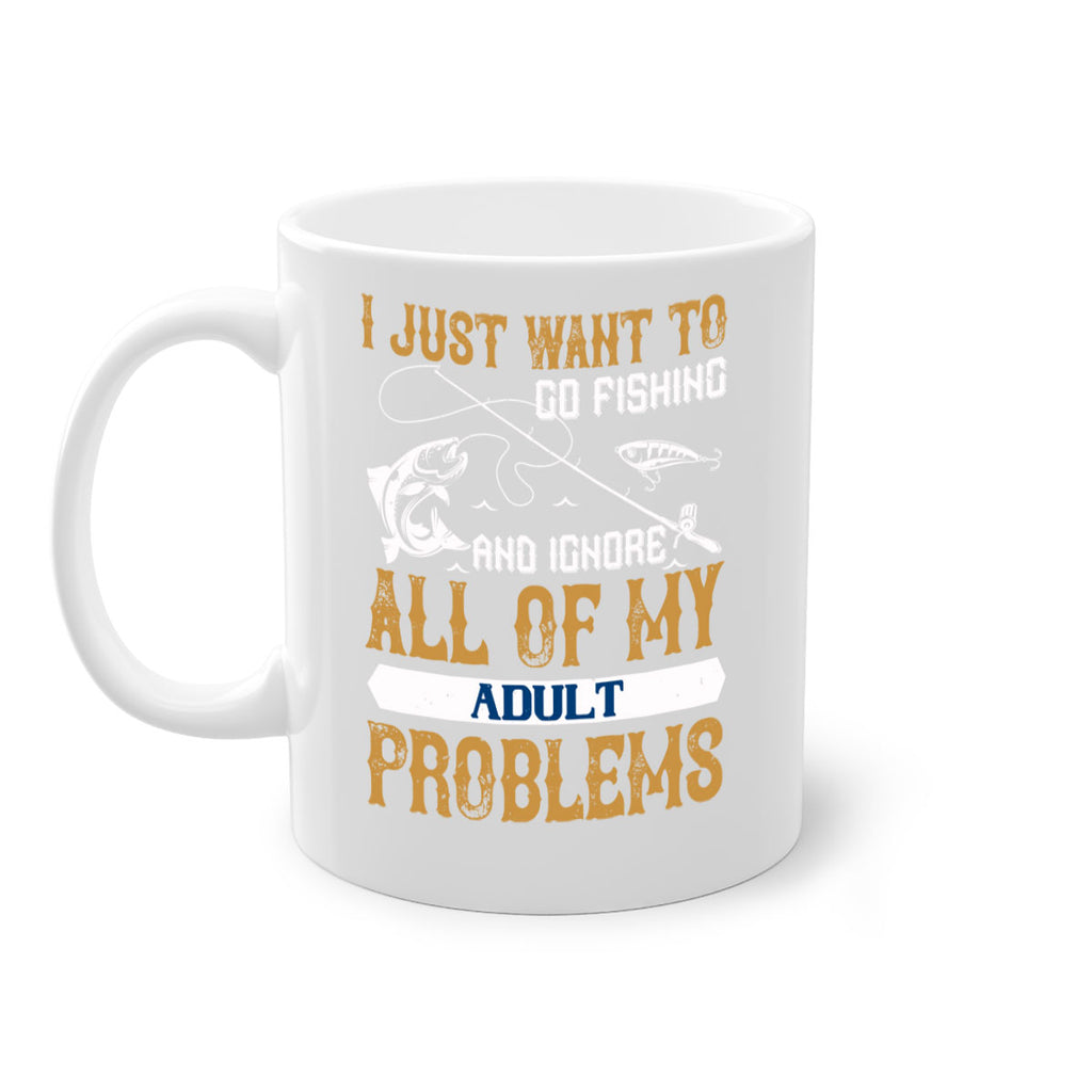 i just want to go fishing 104#- fishing-Mug / Coffee Cup