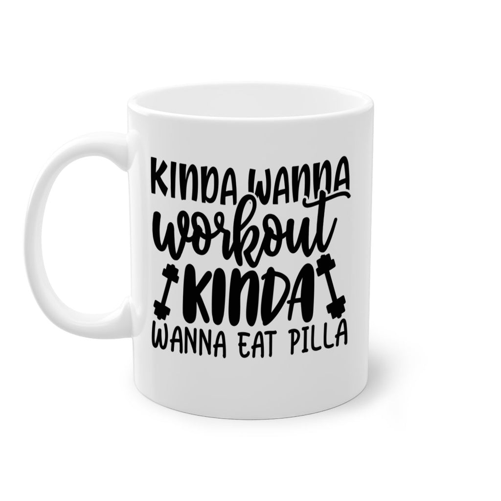kinda wanna workout kinda wanna eat pilla 37#- gym-Mug / Coffee Cup