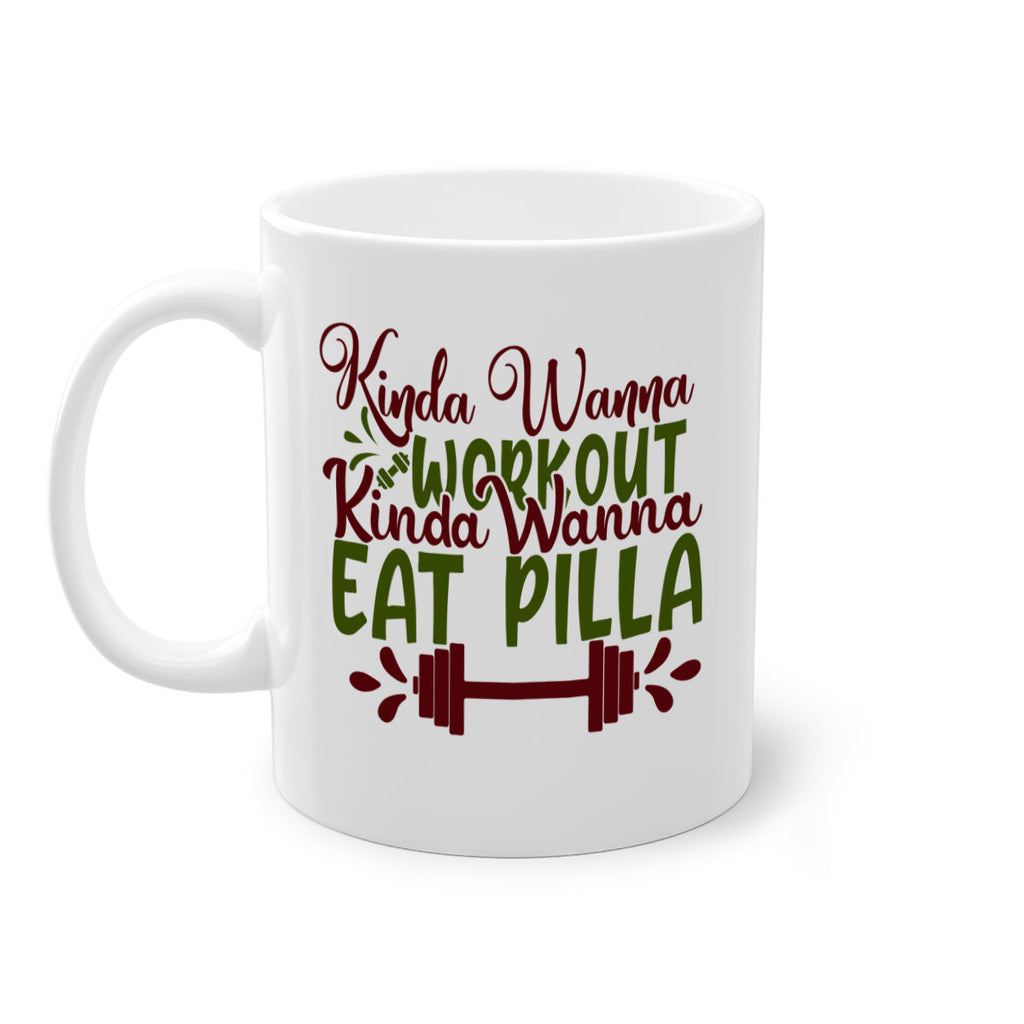kinda wanna workout kinda wanna eat pilla 38#- gym-Mug / Coffee Cup