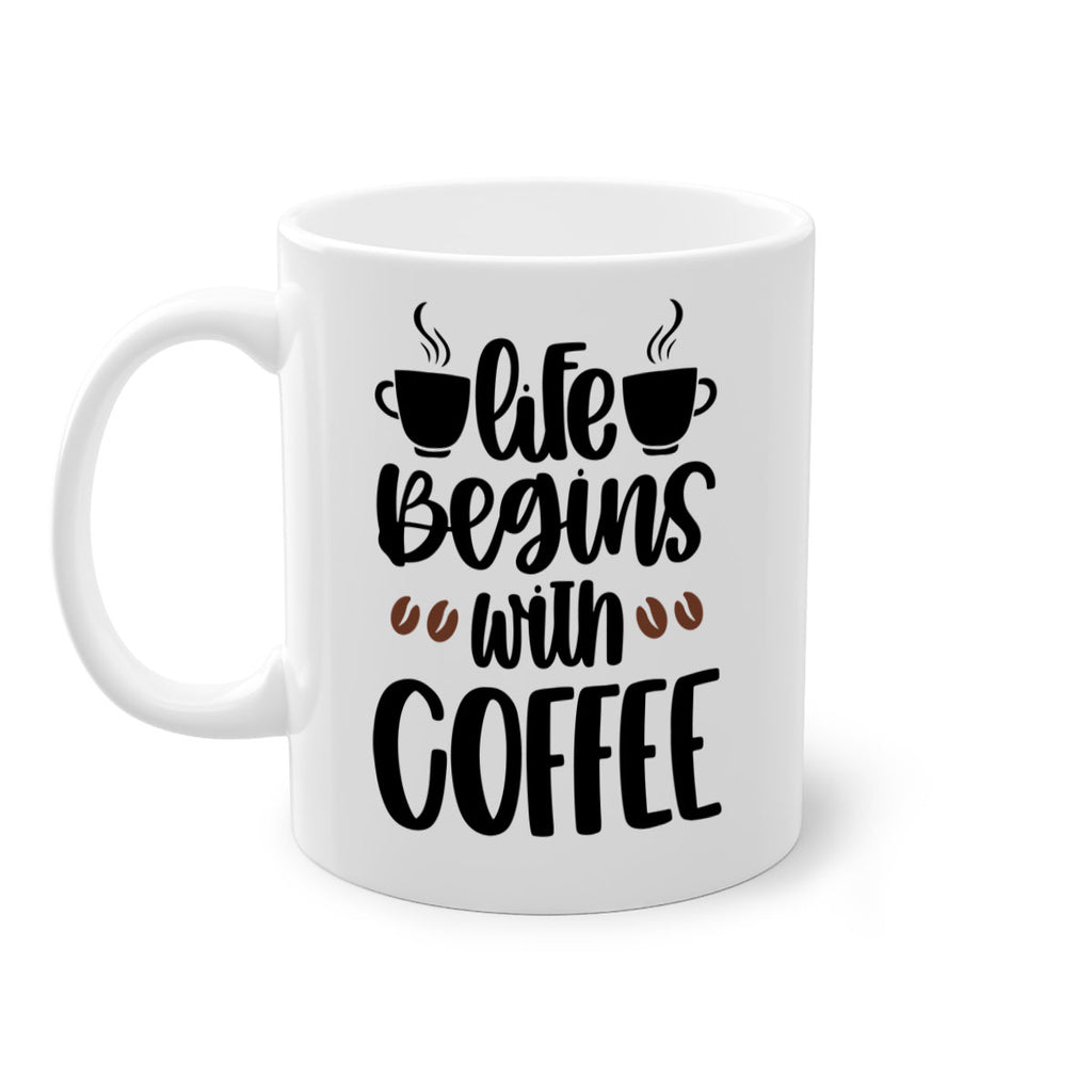 life begins with coffee 77#- coffee-Mug / Coffee Cup